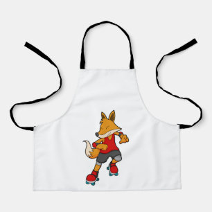 Fox as Skater with Roller skates Apron