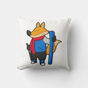 Fox as Skier with Ski Cushion