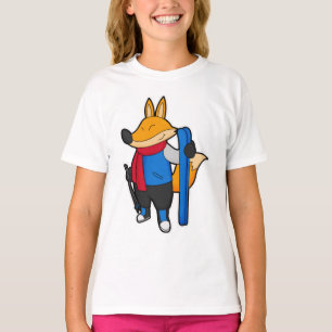 Fox as Skier with Ski T-Shirt