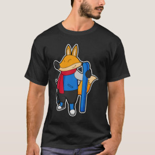 Fox as Skier with Ski T-Shirt