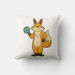 Fox as Volleyball player with Volleyball Cushion