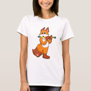 Fox at Music with Flute.PNG T-Shirt