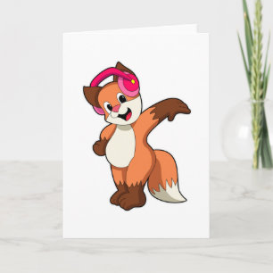 Fox at Music with Headphone Card