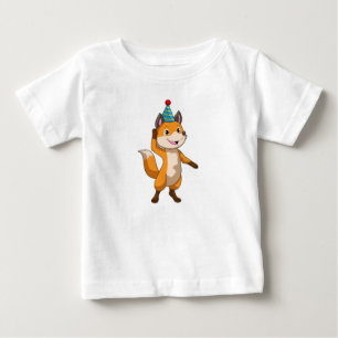 Fox at Party with Party hat Baby T-Shirt