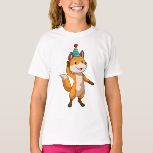 Fox at Party with Party hat T-Shirt