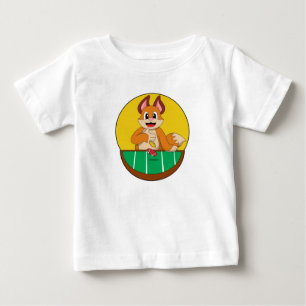 Fox at Poker with Poker chips Baby T-Shirt