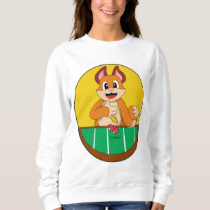 Fox at Poker with Poker chips Sweatshirt