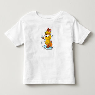 Fox at Rain with Rain drops Toddler T-Shirt