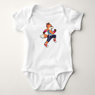 Fox at Running Baby Bodysuit