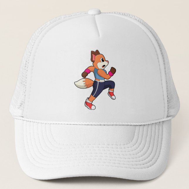 Fox at Running Trucker Hat (Front)