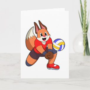 Fox at Volleyball Sports Card