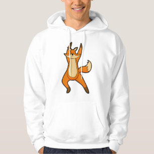 Fox at Yoga Stretching exercise Hoodie