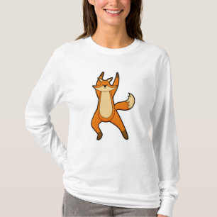 Fox at Yoga Stretching exercise T-Shirt
