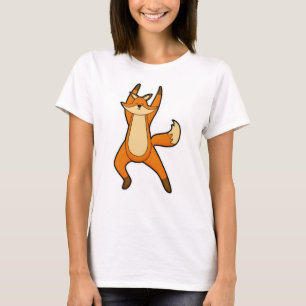 Fox at Yoga Stretching exercise T-Shirt