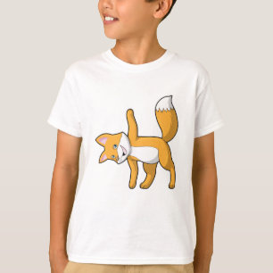 Fox at Yoga Stretching T-Shirt