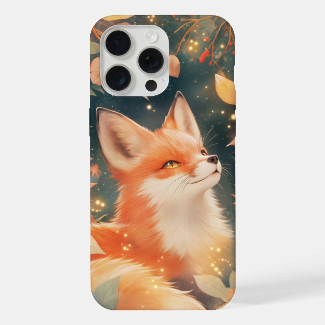 Fox Autumn Embrace iPhone Case (Back)