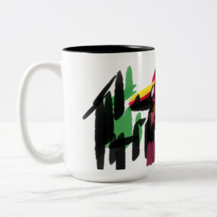 Fox Autumn set Two-Tone Coffee Mug