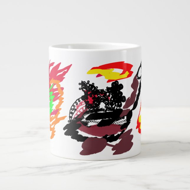 Fox autumn wild  large coffee mug (Front)