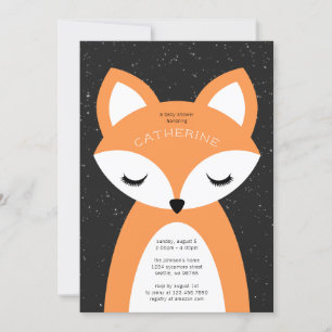 Fox Baby Shower Invitation
