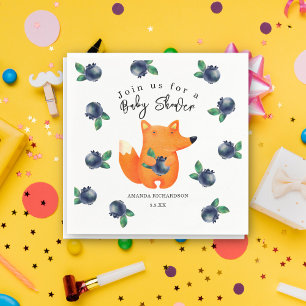 Fox Baby Shower Napkin