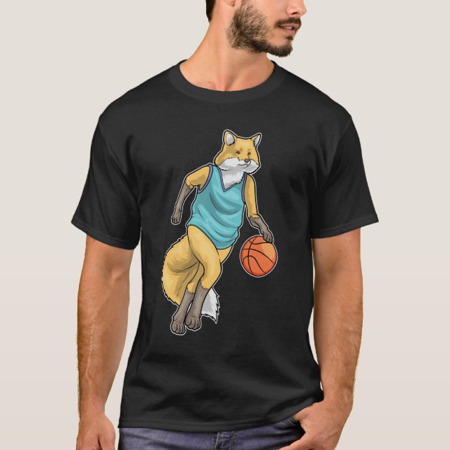 Fox Basketball player Basketball T-Shirt (Front)