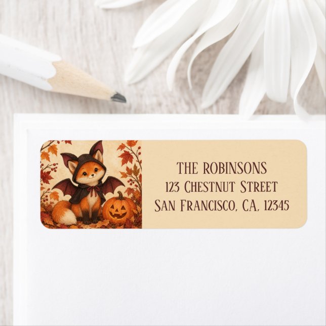 Fox Bat Costume Halloween Personalised (Insitu)