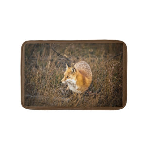 fox bath mat, fox bathroom accessories, fox gift mat