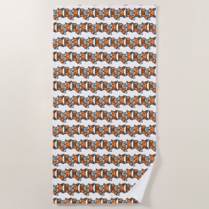 fox beach towel