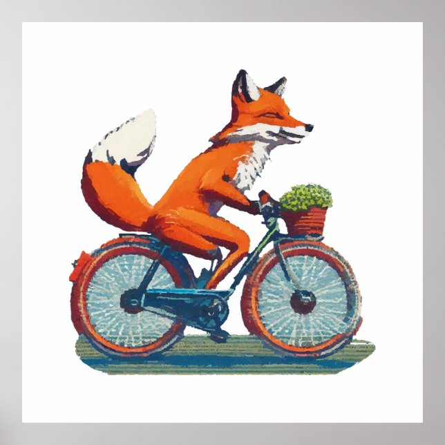 Fox Bicycle Poster (Front)