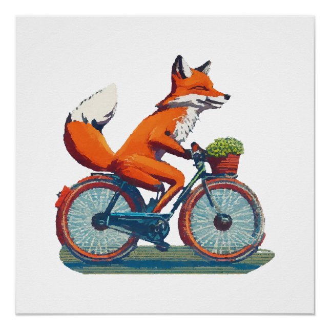 Fox Bicycle Poster (Front)