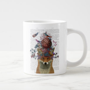 Fox Birdkeeper with Artichoke Large Coffee Mug