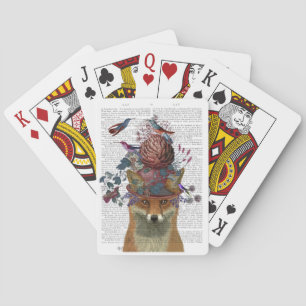 Fox Birdkeeper with Artichoke Playing Cards