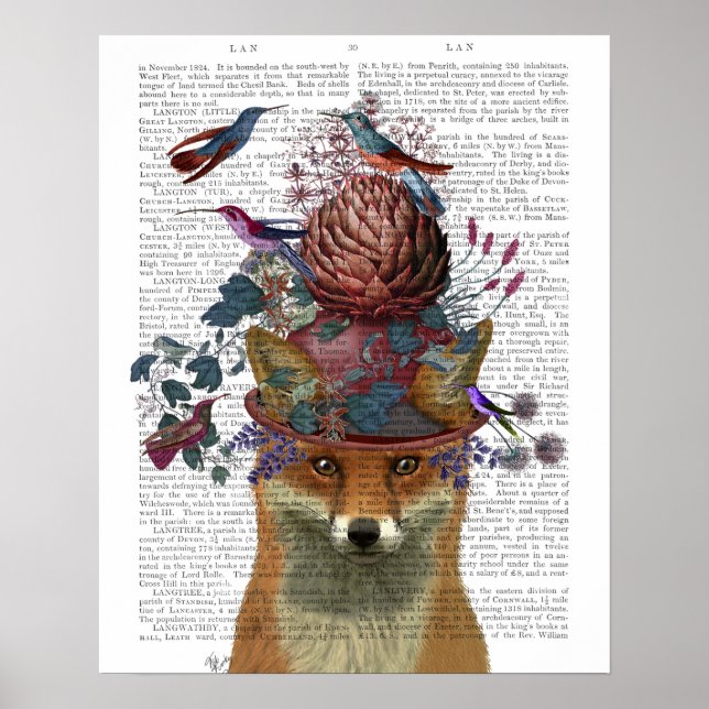Fox Birdkeeper with Artichoke Poster (Front)