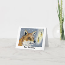 Fox Birthday Card