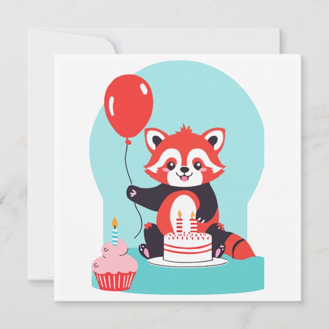 Fox birthday Card (Front)