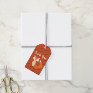 Fox Birthday Party Gift Tags