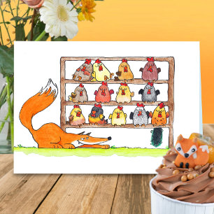 FOX BIRTHDAY SURPRISE greeting card