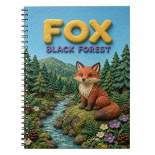 Fox Black Forest Modern KlayKoo Notebook