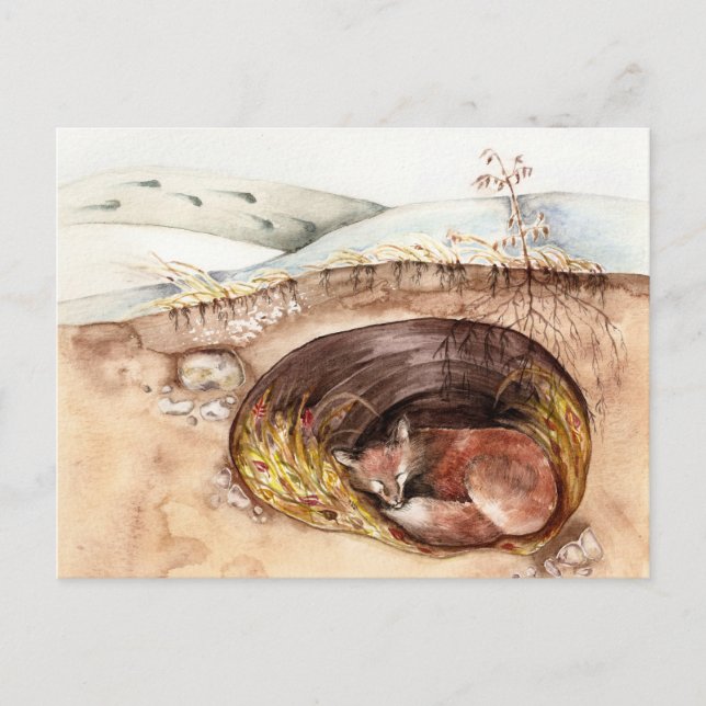 Fox Borrow Postcard (Front)