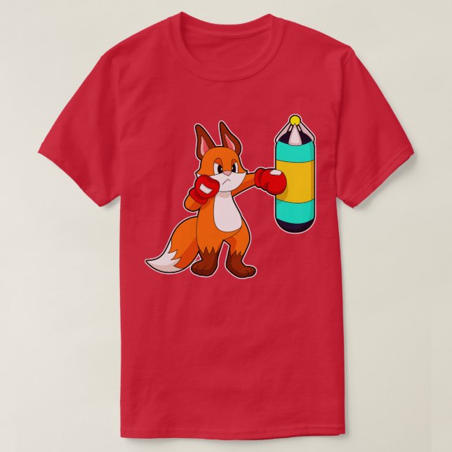 Fox Boxer Punching bag T-Shirt (Design Front)