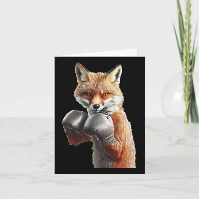 Fox Boxing  Card (Front)