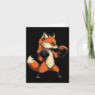 Fox Boxing Gloves Boxer Mma Kickboxer Kickboxing B Card