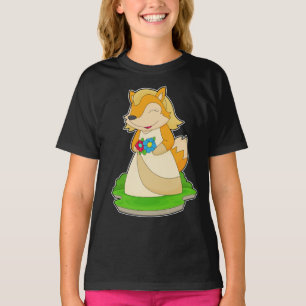 Fox Bride Flowers Wedding T-Shirt