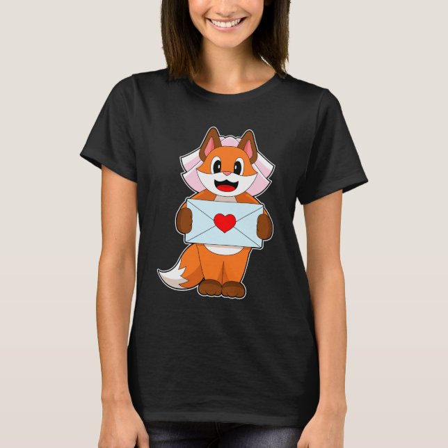 Fox Bride Letter Wedding T-Shirt (Front)