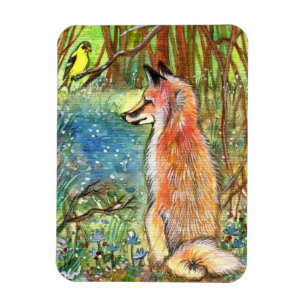 Fox By The Ravine Magnet