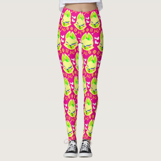 fox cartoon leggings