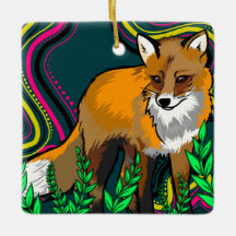 Fox Ceramic Ornament