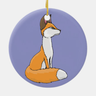 Fox Ceramic Tree Decoration