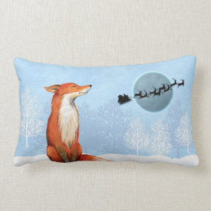 Fox Christmas Pillow