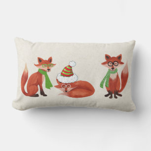 Fox Christmas Pillow